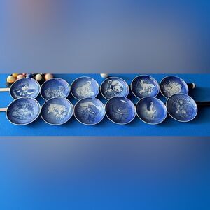 Bing & Grondahl 12 various years Mother's Day Mors Dag  6"‎ wall hanging Plate